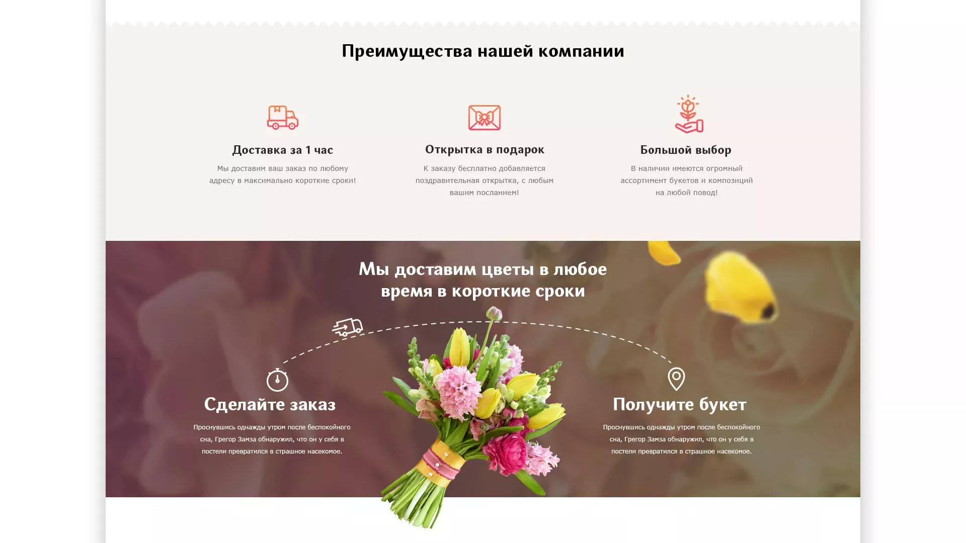Создание интернет-магазина «Букет-онлайн» по цветам в Черняховске